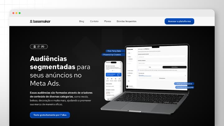 Imagem com a tela inicial da aplicação